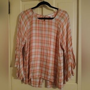 LC Lauren Conrad Flare Sleeve Top